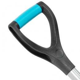 Palisad Лопата для уборки снега пластиковая Luxe, 540 х 375 х 1520 мм, стальной черенок, 615685