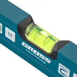 Gross Уровень алюминиевый, 400 мм, магнит, 2 глазка, Magnetisch 33710