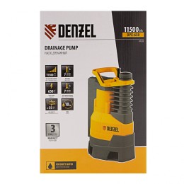 Denzel Дренажный насос DPХ650, Х-Pro, 650 Вт, подъем 7 м, 11500 л/ч 97225