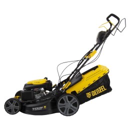 Denzel Газонокосилка бензиновая GLD-520SP-VE, 196 см3, ширина 52 см, привод, вариатор, электрический старт, 60 л 58806