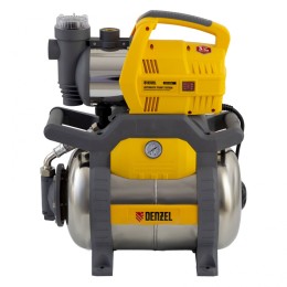 Denzel Насосная станция PSХ950X, Х-Pro, 950 Вт, 3300 л/ч, ресивер 24 л, подъем 38 м, нержавейка 97214