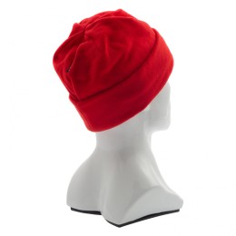 Сибртех Шапка с отворотом из флиса для взрослых, размер 58-59, красная 68831
