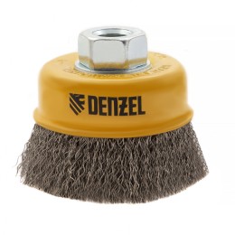 Denzel Щетка для УШМ, 75 мм, "Чашка", витая нержавеющая проволока 0.3 мм, М14 746043