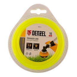 Denzel Леска для триммера, звезда 2 мм х 15 м, блистер Flex cord 96111