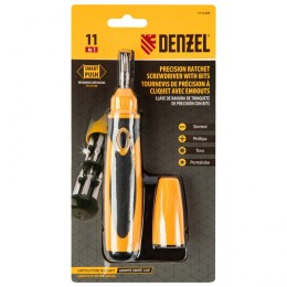 Denzel Отвертка реверсивная, механизм SmartPush mini 11 шт, CrMo // 7711609