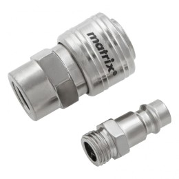 Matrix Набор переходников, быстросъемное соединение, резьбовое соед, 2 шт, внутр. D 1/4 57016