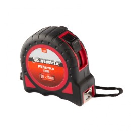 Matrix Рулетка Strong,5 м х 19 мм,обрезиненный корпус 31080