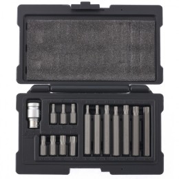 Stels Набор бит TORX, хвостовик-шестигранник, 10 мм, CrV, 15 предметов 11315