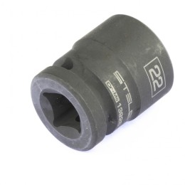 Stels Головка ударная шестигранная, 22 мм, 1/2, CrMo 13926