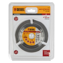 Denzel Диск пильный для УШМ, "Мультирез", 125 мм 73398