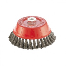 Matrix Щетка для УШМ, 150 мм, М14, "чашка", крученая проволока 0.35 мм 74618