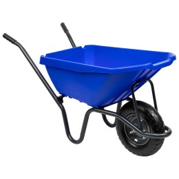 Сибртех Тачка садово-строительная с пластиковым корытом, грузоподъемность 175 кг, объем 90 л 68919