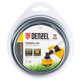Denzel Леска для триммера армированная алюминием квадратная, 2,7мм х 15м, блистер ALUFLEX 96835