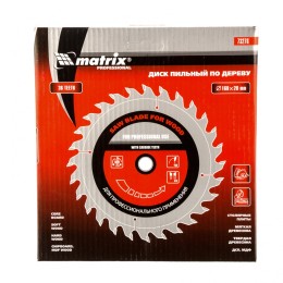 Matrix Пильный диск по дереву, 160 х 20 мм, 36 зубьев, кольцо 16/20 Professional73276