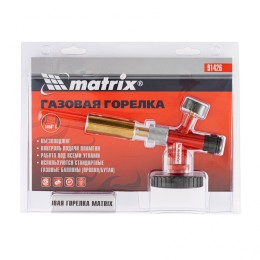 Matrix Профессиональная горелка на газовый баллон, пьезоподжиг, металлический корпус 91426