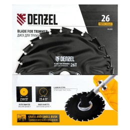 Denzel Диск для триммера c долотообразной формой зуба, 230 х 25,4 26 зубов 96380