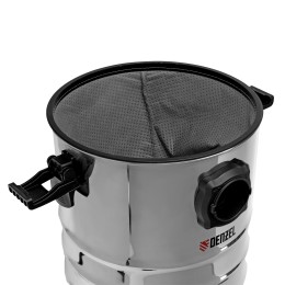 Denzel Пылесос строительный RVC30, 1400 Вт, бак 30 л, шланг 3 м, розетка с автосинхр. 28203
