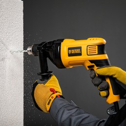 Denzel Дрель ударная ID-850, 850 Вт, 0-3000 об/мин, 48000 уд/мин 26309