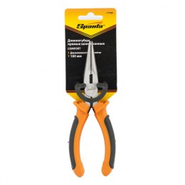 Sparta Длинногубцы прямые, Comfort, 200 мм, шлифованные, двухкомпонентные рукоятки 17169