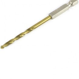 Matrix Сверло по металлу, 3.8 мм, HSS, нитридтитановое покрытие, шестигранный хвостовик 717382