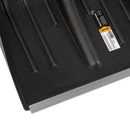 Sparta Лопата для уборки снега пластиковая, 405 х 420 х 1415 мм, деревянный черенок, 61640