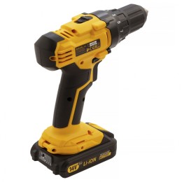 Denzel Дрель-шуруповерт аккумуляторная CDL-IB-14-02, Li-Ion, 14 В, 1.5 А*ч, 2 аккумулятора 26112