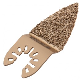 Denzel Насадка для МФИ шлифовальная двусторонняя дельта, узкая, HM, по плитке и дереву, 35 мм 782321