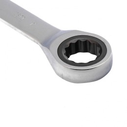 Matrix Ключ комбинированный трещоточный, 30 мм, CrV, зеркальный хром 14817