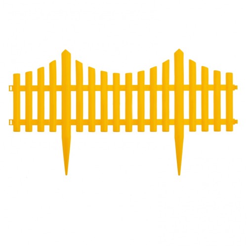 Забор декоративный Гибкий, 24 х 300 см, желтый, Россия, Palisad 65016