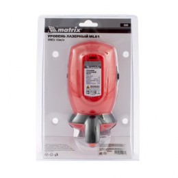 Matrix Уровень лазерный ML01T, дальность 10 м, точность ± 0,5 мм, / 1 м, длина волны 650 нм, проекция 1 вертикальная 1 горизонтальная плоскость, резьба под штатив 5/8" 35065
