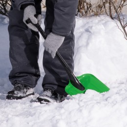 Сибртех Лопата универсальная стальная, 205 х 280 х 640 мм, пластиковый черенок, Россия, 61623