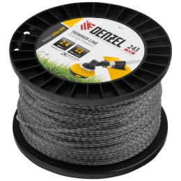 Denzel Леска для триммера двухкомпонентная витой квадрат, 2,4мм х 243м, на DIN катушке EXTRA CORD 96823