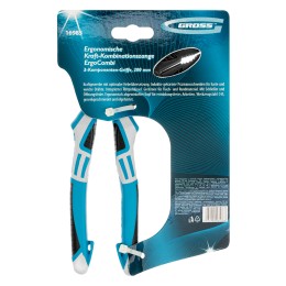 Gross Плоскогубцы комбинированные с изогнутой головой, трехкомпонентные рукоятки, 200 мм 16985