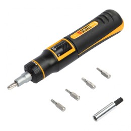 Denzel Отвертка реверсивная с револьверным механизмом, 11 шт, сталь S2 // 7711601