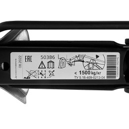 Sparta Домкрат ромбический винтовой универсальный ТУ 5.16-469-0213-04, 1,5 т, 105-375 мм 50386