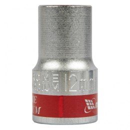 Matrix Головка торцевая, 12 мм, шестигранная, CrV, под квадрат 1/2, хромированная 13112