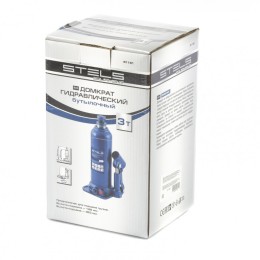 Stels Домкрат гидравлический бутылочный, 3 т, h подъема 188-363 мм 51161