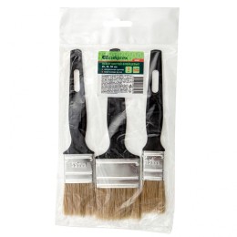 Сибртех Набор кистей флейцевых 3 шт. (25 мм, 35 мм, 50 мм), натуральная щетина, пластиковая ручка 82507