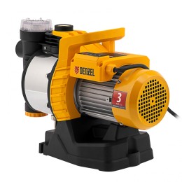 Denzel Садовый поверхностный насос GP1100SS, 1100 Вт, 4000 л/ч, подъем 45 м, пластик 97305