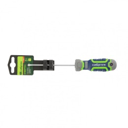 Сибртех Отвертка SL3 х 100 мм, CrV, четырехкомпонентная рукоятка 12261