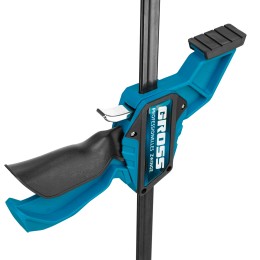 Gross Струбцина реечная, быстрозажимная, пистолетного типа, пошаговый механизм, пластиковый корпус, 900 мм 20708