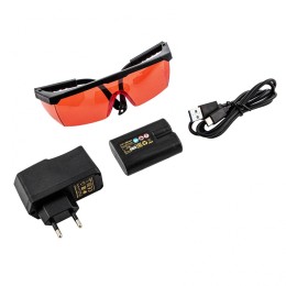 Denzel Лазерный уровень мультипризменный LX 360-3 Red, 30 м, 635 нм, аккумулятор Li 2800 мАч, резьба 5/8" 35077