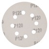 Круг абразивный на ворсовой подложке под "липучку", перфорированный, P 120, 125 мм, 5 шт Matrix 73806