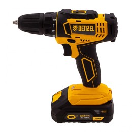 Denzel Дрель-шуруповерт аккумуляторная CDL-18-02BM, Li-Ion, 18 В, 2 аккумулятор 26116