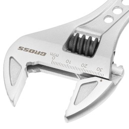 Gross Ключ разводной, 250 мм, CrV, двухкомпонентная ручка 15562