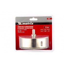 Matrix Сверло алмазное по керамограниту, 115 х 67 мм, трехгранный хвостовик 726943