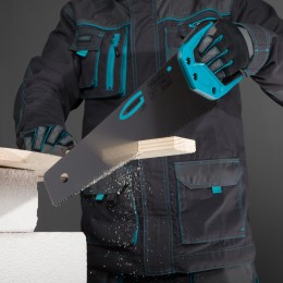 Gross Ножовка по дереву Piranha , 450 мм, 11-12 TPI, зуб-3D, каленый зуб, двухкомпонентная рукоятка 24103