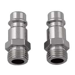 Stels Ниппель универсальный быстросъемный ("папа"), 1/4, внешняя резьба, 2 шт, 57053