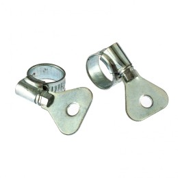 Сибртех Хомуты металлические, червячные 10-16 мм, ширина 10 мм, W1, с металлическим ключом, 2 шт 476487