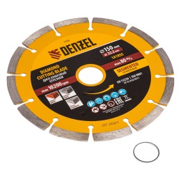 Denzel Диск алмазный, отрезной сегментный, 150 х 22.2 мм, сухая резка 73102
